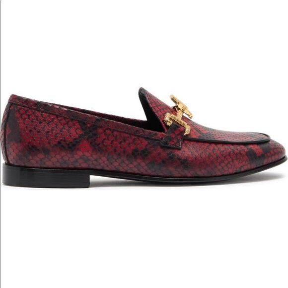 Roberto Cavalli snakeskin embossed horsebit leather slip-on loafer size EU 35 - Picture 3 of 15